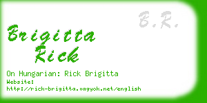 brigitta rick business card